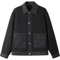  gxgjeans 撞色拼接 男士夹克