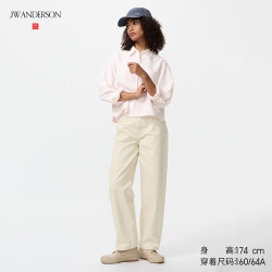 优衣库 宽松 女士牛仔裤 25 /160/64A 30 浅米色