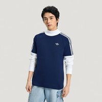 adidas 三叶草男子新款经典三条纹圆领宽松舒适短袖T恤 HZ9634 HZ9634 XS