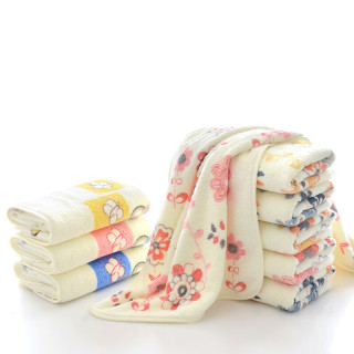 超细纤维花朵印花洗脸巾