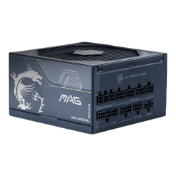 微星 MAG A1000PLS ATX3.1 白金全模组 1000W 电脑电源
