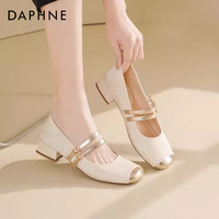 达芙妮 法式玛丽珍女鞋新款国风新中式单鞋