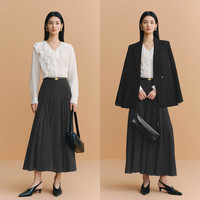  eifini/伊芙丽 多层荷叶边对丝工艺 女士衬衫