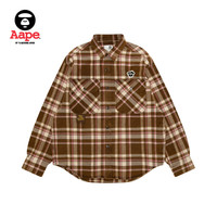 Aape Aap 绒面复古格纹长袖衬衫 8548XXP