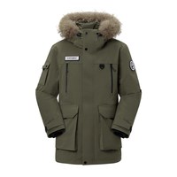 雅鹿 羽绒服男中长款2026冬季极寒工装派克服厚外套女