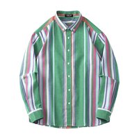 5厘米 it FIVECM 时尚条纹拼色长袖衬衫 男款2026