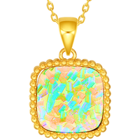  CHJ JEWELLERY/潮宏基 幻彩小方糖 女士黄金吊坠