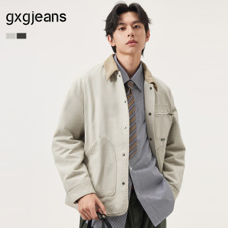 今日必买：gxgjeans 【美式工装】100%棉底特律翻领夹克外套  J25D213070