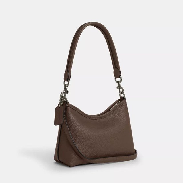 COACH 【流浪包】Laurel mini PVC配皮单肩斜挎手提腋下包女