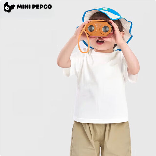 小猪班纳 儿童纯棉纯色短袖t恤  任选3件