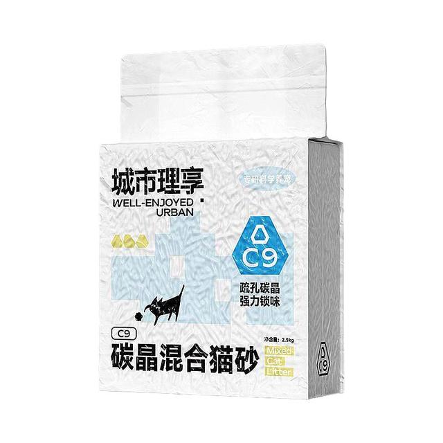 淘金币可用、88VIP：城市理享 除臭 混合猫砂2.5kg*4