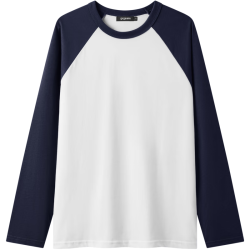 gxgjeans 基础打底 男士长袖T恤 2XL 藏青白色