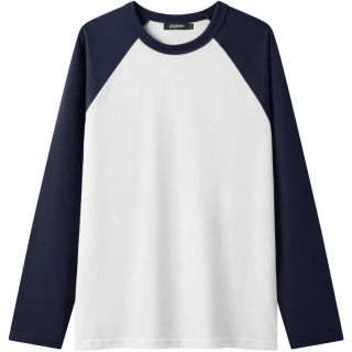 gxgjeans 基础打底 男士长袖T恤 2XL 藏青白色