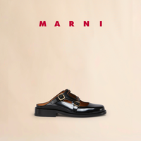 MARNI 女士 BAMBI牛皮革刺绣半拖乐福鞋 SBMS010202PS67900R90