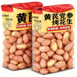 朱氏朱福记 农科院五香黄芪党参烤花生烘烤口感酥脆下酒菜香酥美味解馋零食 黄芪党参花生 250克*2袋
