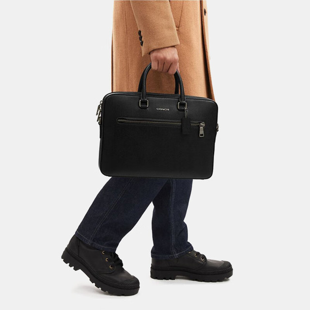 COACH 奥莱 ETHAN纤巧型公文包通勤手提包电脑包