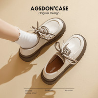 奥古狮登 女士厚底乐福鞋 2026春季英伦风小皮鞋