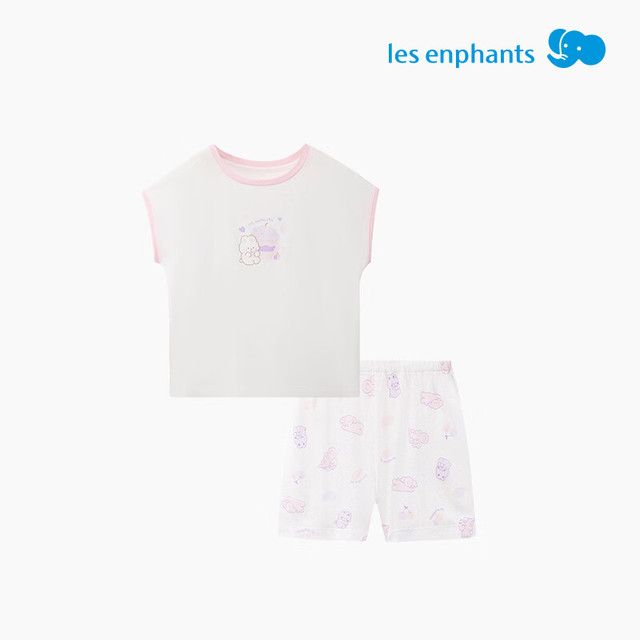 丽婴房 儿童背心套装 家居服 蜜桃粉 150cm/12岁