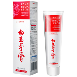 白玉 含氟 成人牙膏 白玉留兰香130g