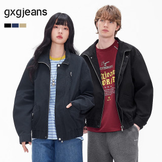 今日必买：gxgjeans 【男女同款】100%棉美式立领廓形工装夹克 三色可选 J26D211003