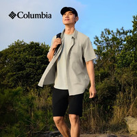 Columbia UPF100防晒 男士短袖衬衫