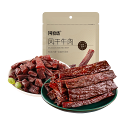 一号牧场 风干牛肉 牛肉条牛肉块组合各250g（共500g）