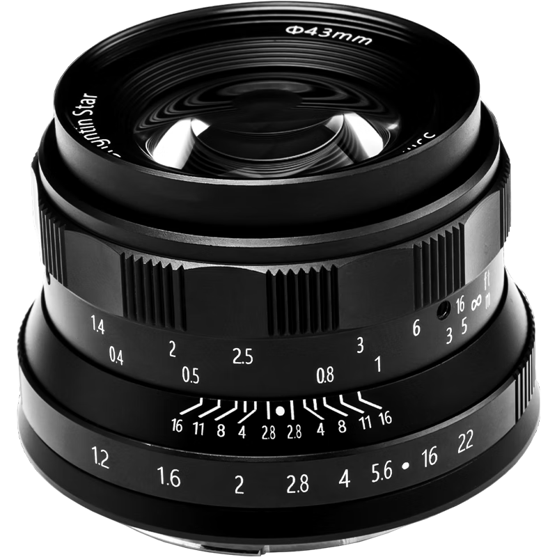 brightin star 星曜 brightin star 35mm F1.2 广角定焦镜头 富士FX卡口 43mm
