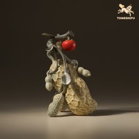 铜师傅 好柿花生 3080093 黄铜装饰摆件 中式 客厅