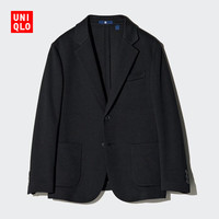 优衣库 童装男童女童针织西装外套礼服校服钢琴演出服478240 09 黑色 140