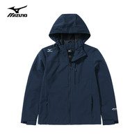 移动端、京东百亿补贴：美津浓 户外夹克男女登山服外套防风 藏青色 XL