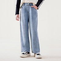 多妙屋 宽松 女童牛仔裤 120