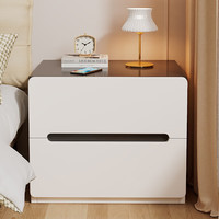 木匠印记 床头柜小户型卧室床边柜子收纳柜出租房储物柜斗柜置物简易小柜子 补贴40*41*45cm