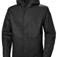 HELLY HANSEN, HH HellyHansen Helly Hansen 男士苔藓连帽防水防风雨衣夹克 黑色 XXL