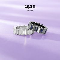 APM Monaco 银白色Up and Down戒指 48 A23466OX