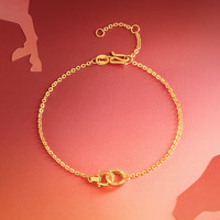 今日必买：周六福 足金吊坠手链 生肖马  约2.47g 手链16+3cm