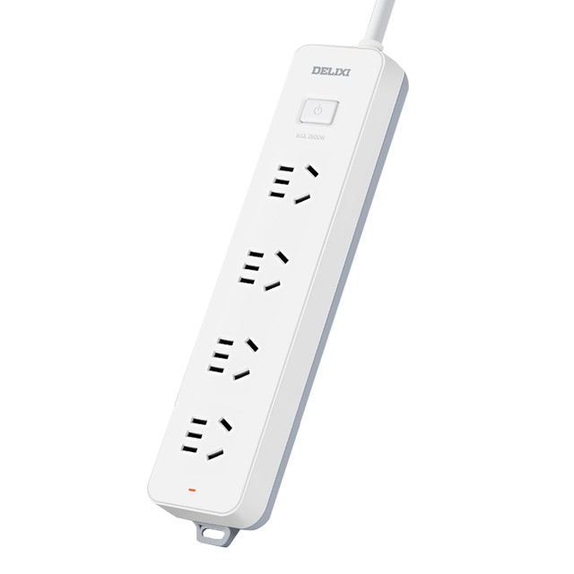 德力西 新国标多功能插排 总控四位五孔 1.8m