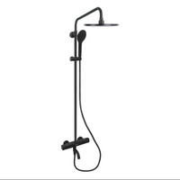 Panasonic 轻奢系列 全套家用高端淋浴花洒套装 十级防腐 按键调节 雅黑-恒温款 包安装/上门