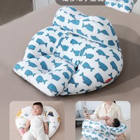  小西米木 二合一 哺乳枕头 护腰靠垫 斜坡垫 65x55x10cm