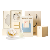  呈白 非遗白瓷 花香薰礼盒 一一风荷（清朗白檀香）