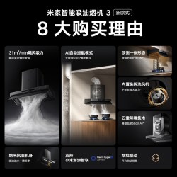 米家 大吸力 欧式抽油烟机