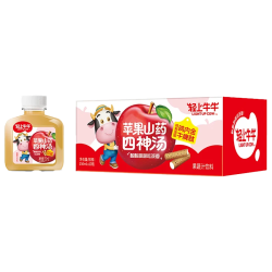 轻上 牛牛山药苹果四神汤苹果汁儿童饮品小瓶饮料果蔬汁150ml*15瓶