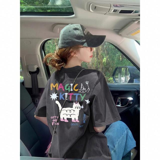 唐狮 女士卡通印花短袖T恤 2026夏季