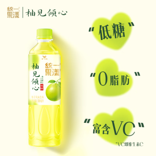 统一 果漾柚见倾心果汁饮料柚子汁低糖清爽0脂整箱500ml*15瓶