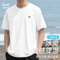 猫人 冰丝速干衣短袖 纯净白 （冰丝速干-胸口标） S /165(90-100斤）