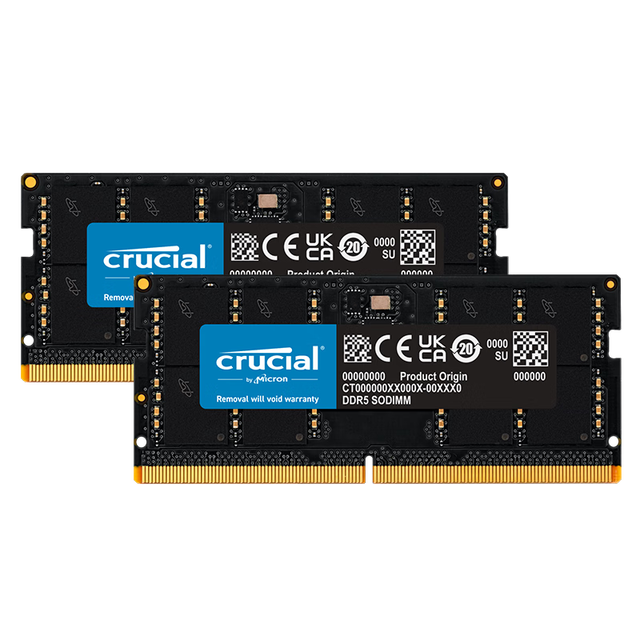 英睿达 D5  原厂颗粒 笔记本内存条 24GB 2条套条