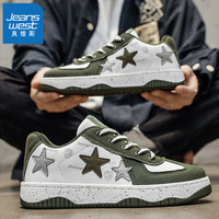  JEANSWEST/真维斯 国潮星星 男士板鞋