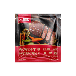  HITOMORROW/大希地 空气炸锅食材 烧烤串 酱烧西冷牛排 130g