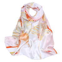  SHANGHAI SYORY/上海故事 100%桑蚕丝 女士丝巾 礼盒 雅颂粉荷（升级款）