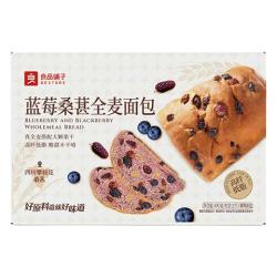 良品铺子 全麦面包早餐吐司面包 果干全麦面包490g .