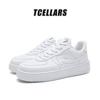 Tcellars 男款春季舒适透气百搭小白鞋